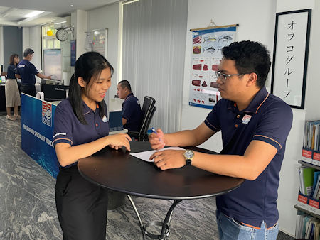 OFCO Group - SEAFOOD INSPECTION & CONSULTING IN VIETNAM - De-briefing before inspection